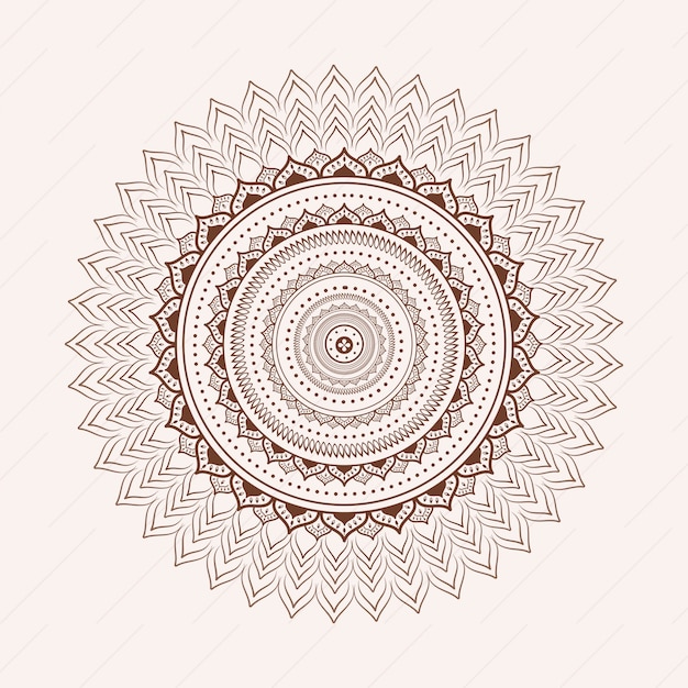 Fundo branco com mandala