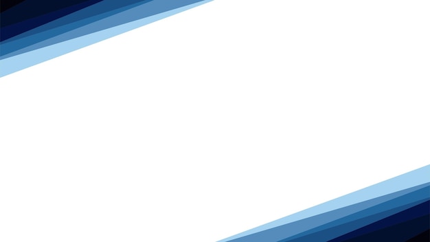 Vetor fundo branco com moldura azul gradiente