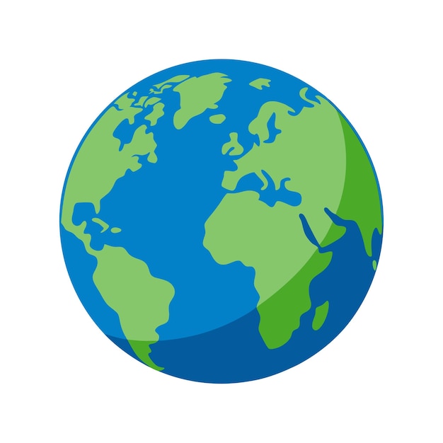 fundo branco da terra global