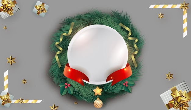 Fundo branco do logotipo de Natal