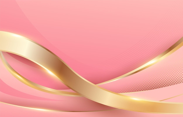Fundo branco e dourado de luxo