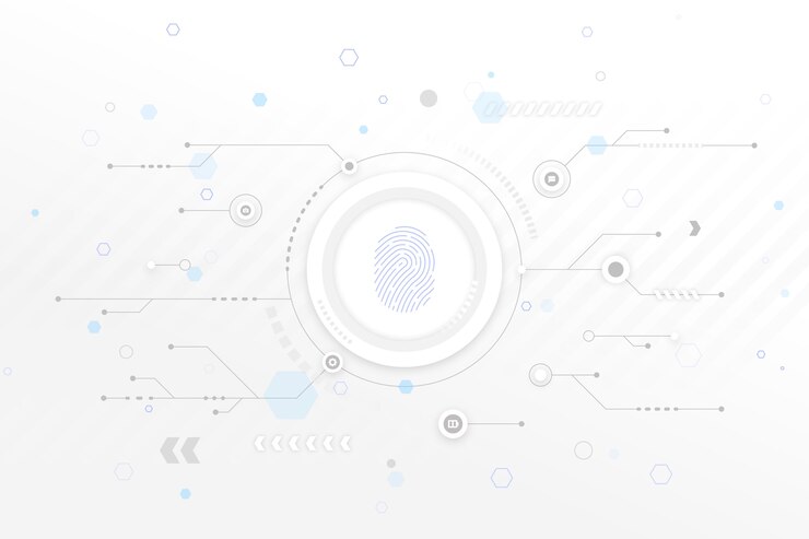 Vetor fundo branco tecnologia com setas
