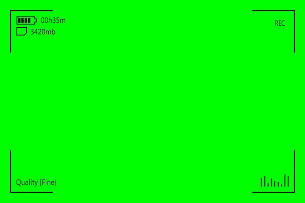 Fundo chromakey de tela verde fundo verde em branco com marcadores de rastreamento de movimento vfx tela de filmadoras digitais modernas chroma keyboard para gráficos de teclados e efeitos de vídeo