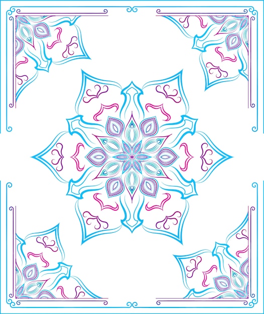 Fundo colorido da mandala