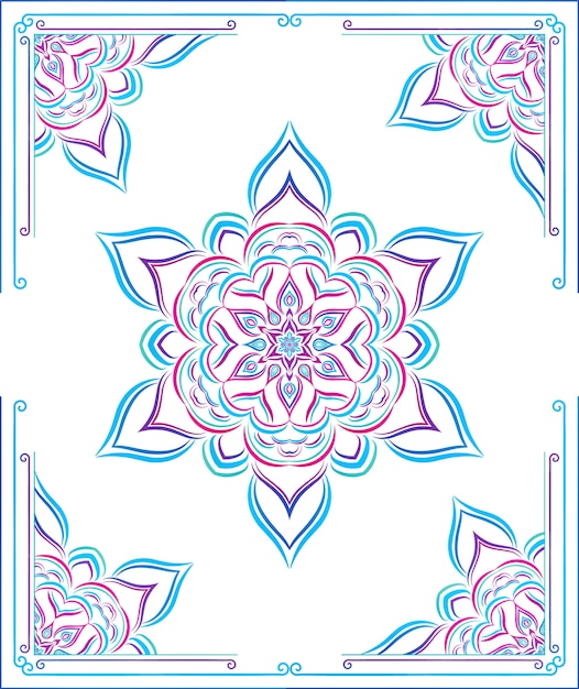 Fundo colorido da mandala