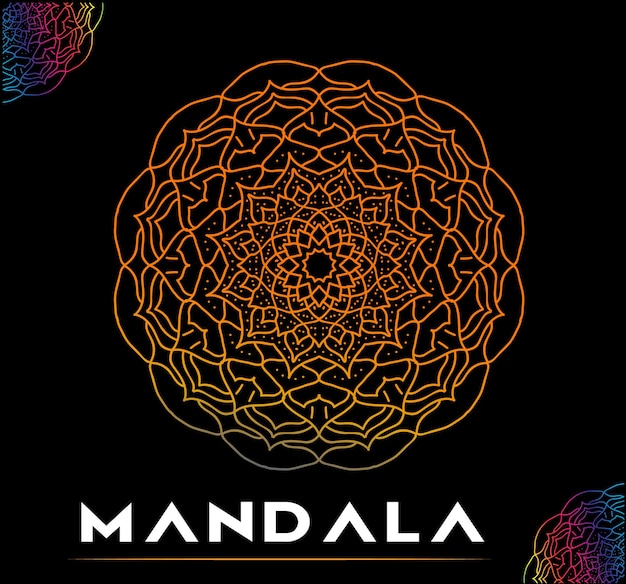 Fundo colorido da mandala