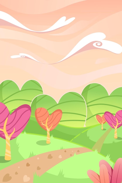 Fundo colorido da terra do amor