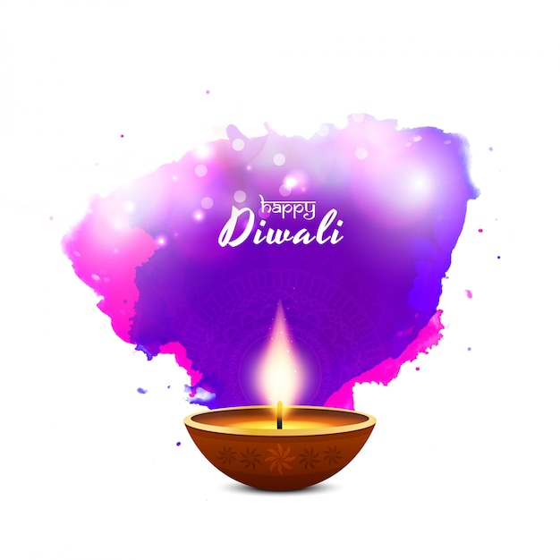 Fundo colorido feliz de diwali