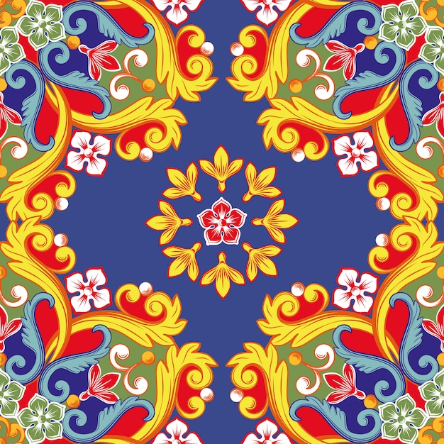 Fundo colorido mandala boho.