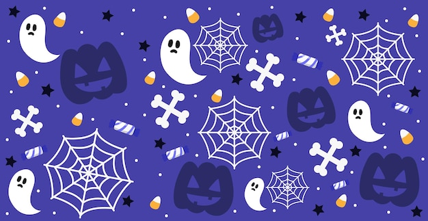 Fundo colorido para o feriado de halloween vetor grátis