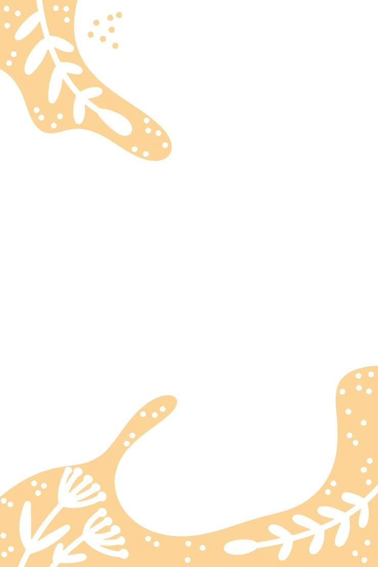 Vetor fundo com elementos botânicos abstratos desenhados à mão e manchas pontos listras ondas modelo de capas na moda em formato vertical
