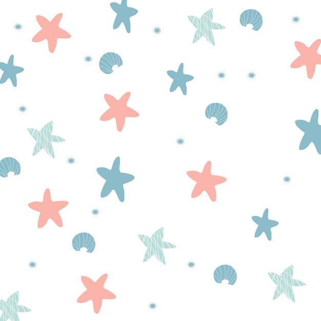 Fundo com estrela do mar para decoração