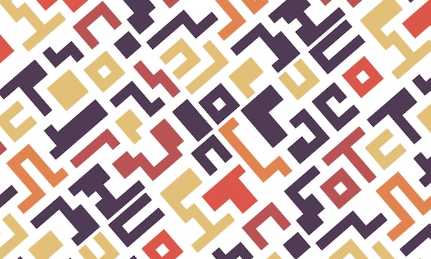 Fundo com linhas coloridas formas abstratas estiloso desenho plano de mosaico