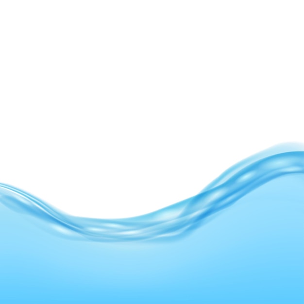 Vetor fundo com ondas azuis de água