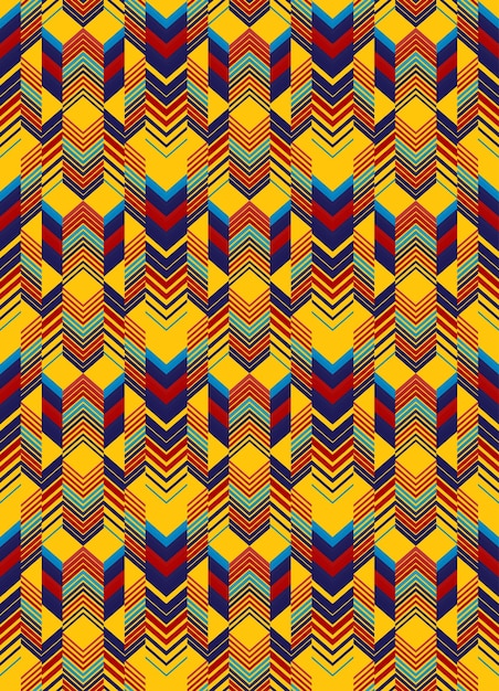 fundo com padrão de cevron colorido