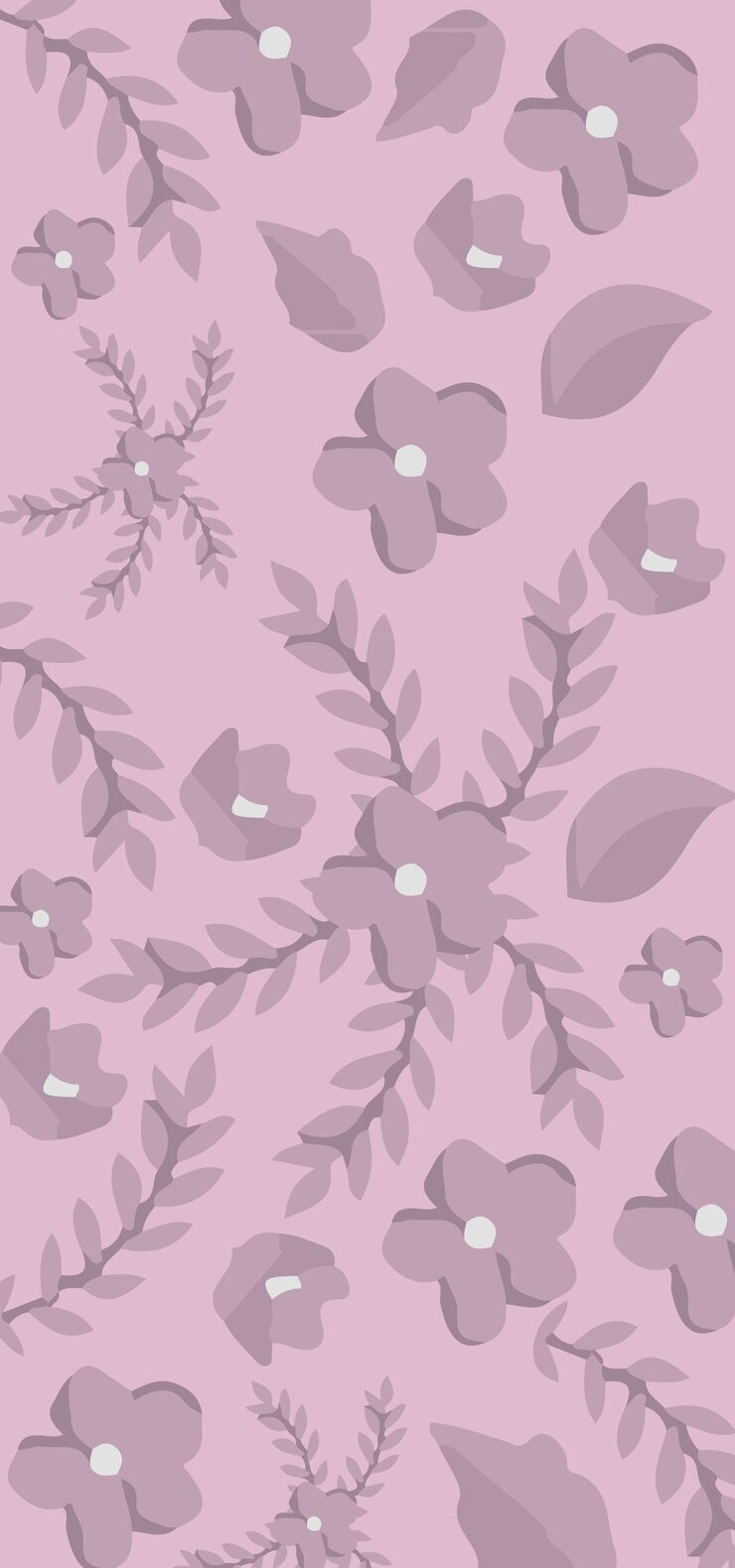 Vetor fundo com padrão floral sem costura