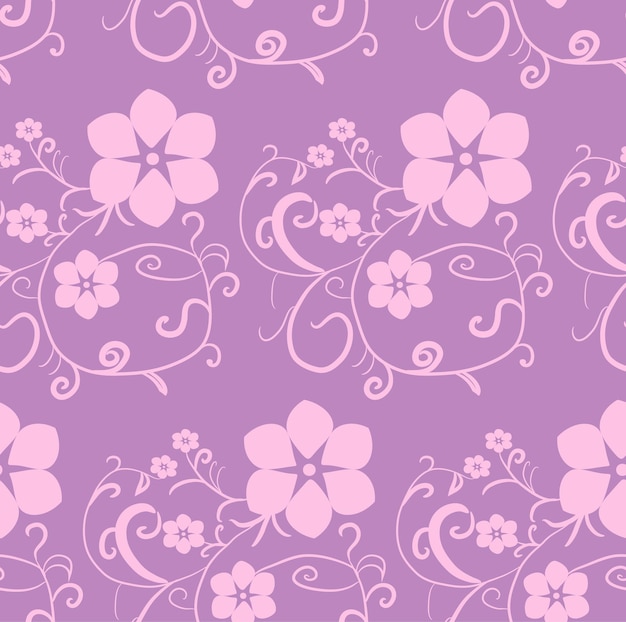 Vetor fundo com um padrão de flores