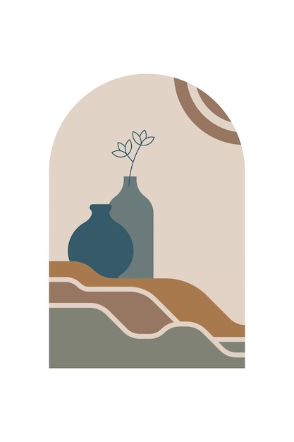 Fundo da Arte Boho Moderna