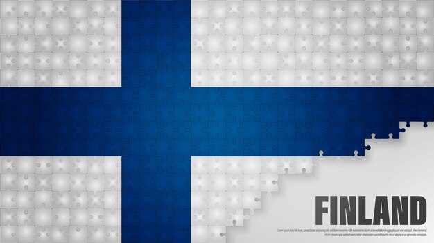 Vetor fundo da bandeira da finlândia elementos de impacto para a utilização que pretende fazer dela