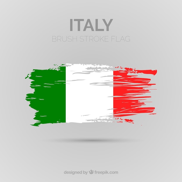 Vetor fundo da bandeira italiana