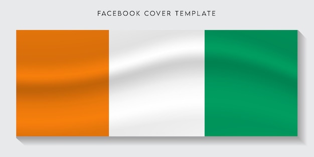 Fundo da capa do facebook da bandeira do país Cote divoir