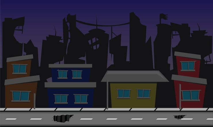 fundo da cidade