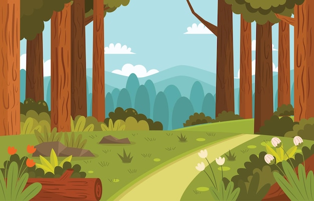 Fundo da Floresta de Verão