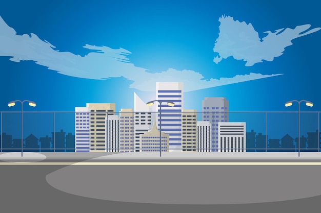 Fundo da ilustração da cidade