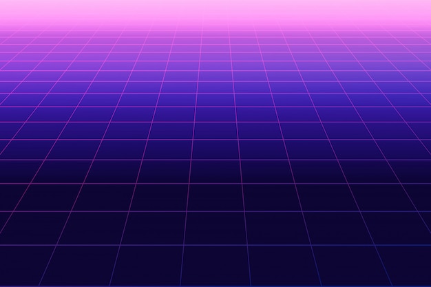 Fundo da linha retrô do futuro