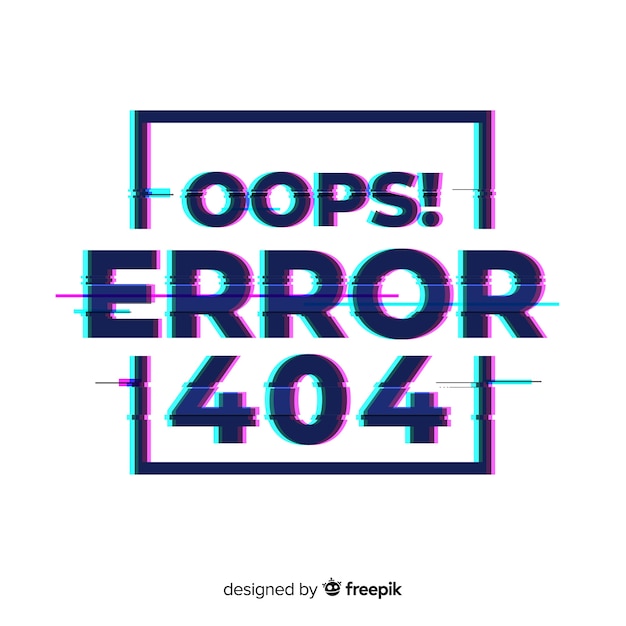Vetor fundo da página de erro 404