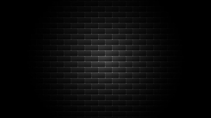 Vetor fundo da parede de tijolo preto