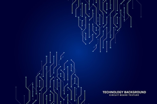 fundo da placa-mãe do computador com elementos de circuito para ilustração de tecnologia