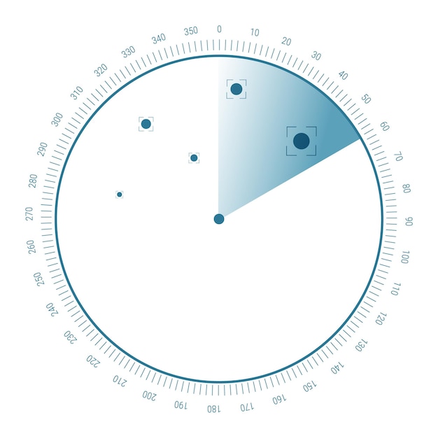Fundo da tela do radar vector sonar