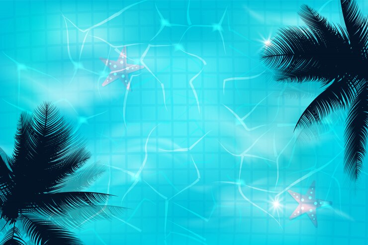 Fundo da vista superior da piscina. piscina de luxo. Fundo de verão.