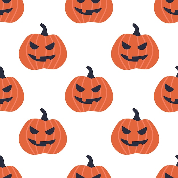 Fundo de abóbora sem costura. fundo de abóbora para festa de halloween