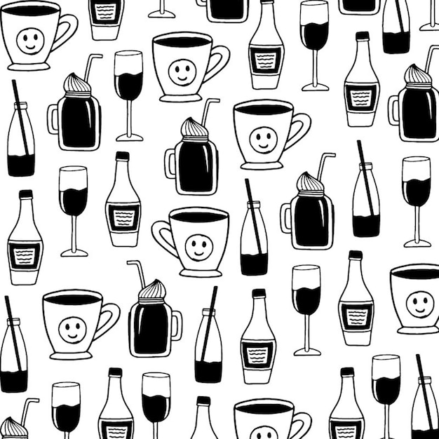 Fundo de aniversário handdrawn