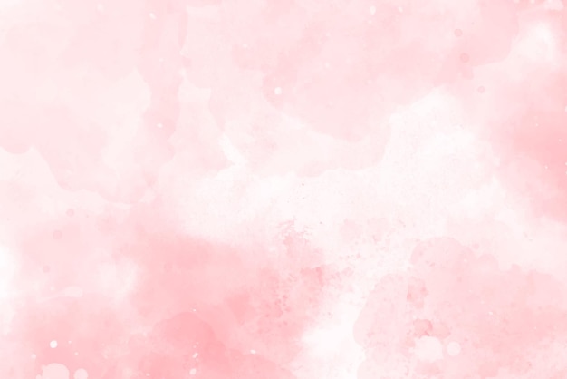 Vetor fundo de aquarela rosa abstrato padrão de cor de água suave pastel