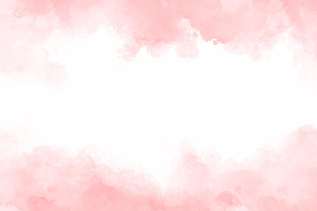 Vetor fundo de aquarela rosa abstrato padrão de cor de água suave pastel