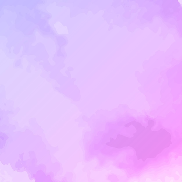 Vetor fundo de aquarela rosa lavanda com manchas de gotejamento e manchas