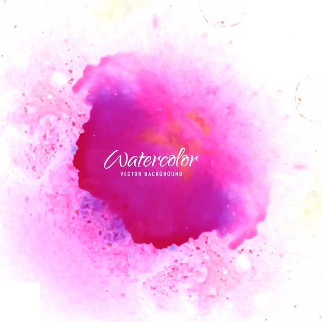 Vetor fundo de aquarela rosa