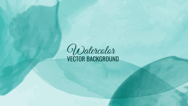 Vetor fundo de aquarela verde para o seu vetor de conceito de fundo de aquarela de design