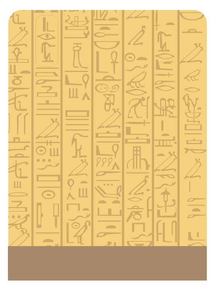 Vetor fundo de arenito amarelo do egito com hieróglifos