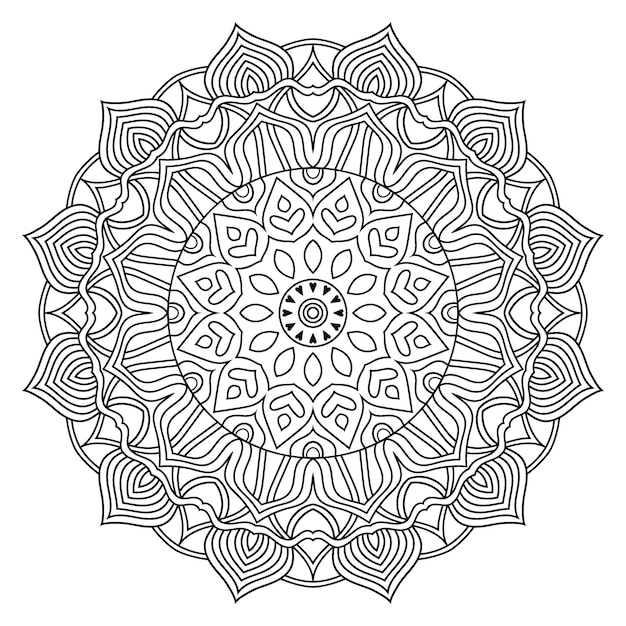 Fundo de arte de mandala criativa