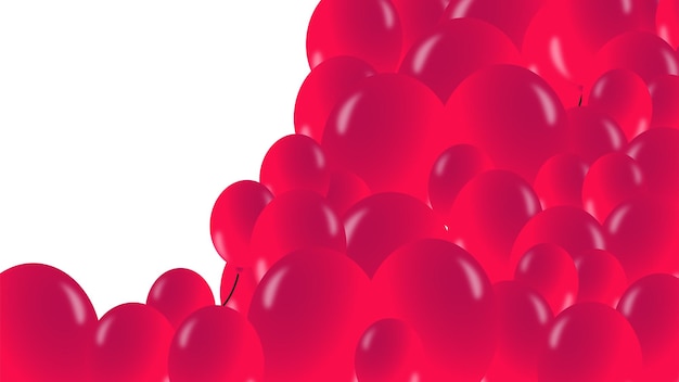 Vetor fundo de balão vermelho