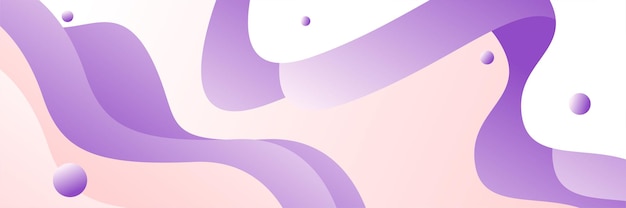 Fundo de banner abstrato moderno roxo e azul