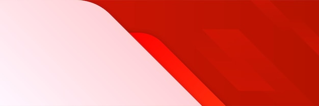 Fundo de banner abstrato vermelho moderno