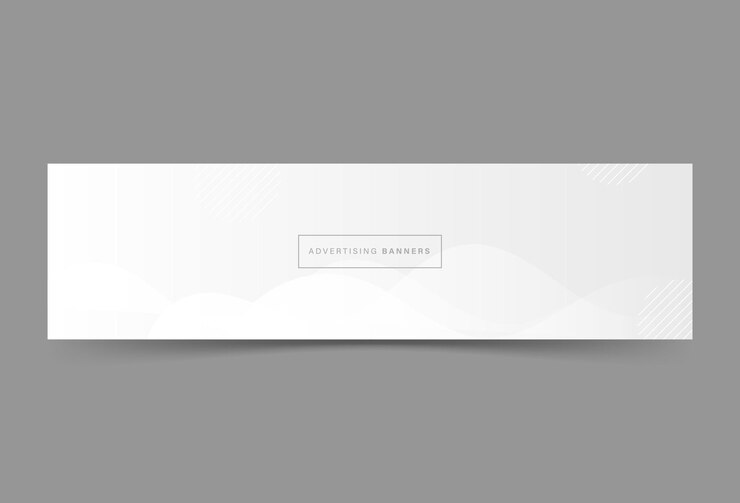 Vetor fundo de banner efeito de onda cinza e branco abstrato geométrico eps 10