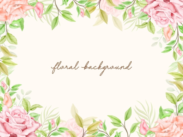 Fundo de banner floral para casamento e festa de aniversário
