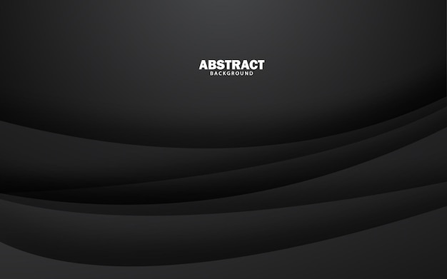 Fundo de banner preto escuro de camada de sobreposição abstrata