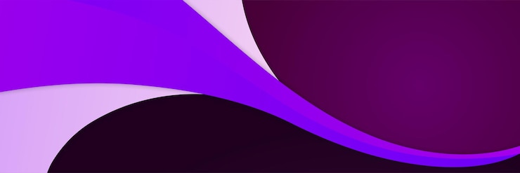 Vetor fundo de banner roxo abstrato moderno